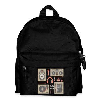 DJ Turntable set - Kids' Backpack - black - Front