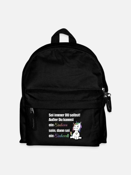 Sei immer du selbst - Kinder Rucksack - Schwarz