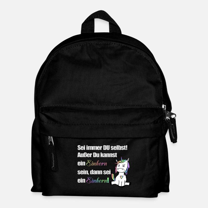 Sei immer du selbst - Kinder Rucksack - Schwarz