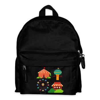 Kirmes - Kinder Rucksack - Schwarz - Vorne