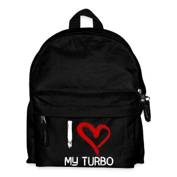 I love my turbo - Kinder Rucksack - Schwarz - Vorne
