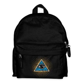 Allsehendes Auge, Dreieck, Pyramide, Vintage, Gott - Kinder Rucksack - Schwarz - Vorne