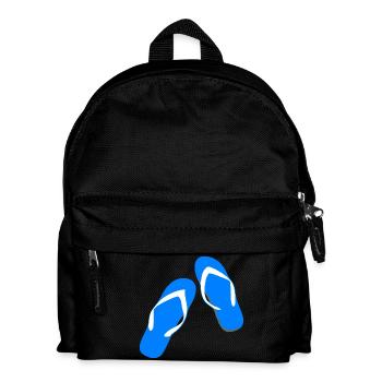 beach strand summer sommer vacation urlaub300 - Kinder Rucksack - Schwarz - Vorne