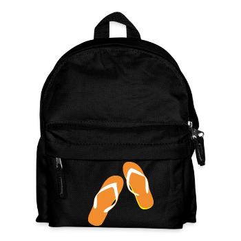 beach strand summer sommer vacation urlaub301 - Kinder Rucksack - Schwarz - Vorne