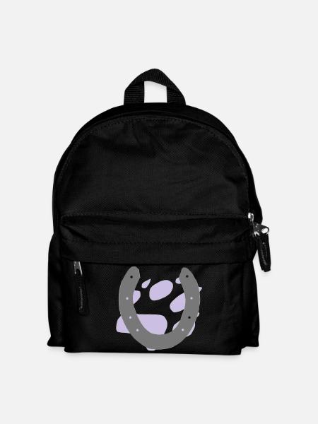 hundetatze1grau - Kinder Rucksack - Schwarz