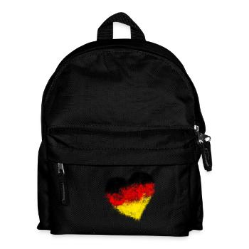 WM EM Germany Heart World Champion Football - Kids' Backpack - black - Front