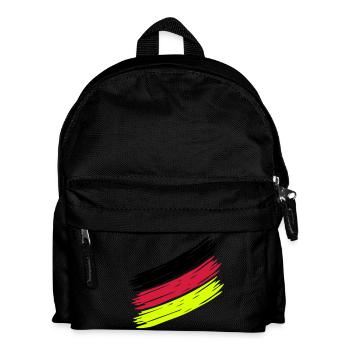 Rayures Allemand - bandes allemandes - Allemagne - - Sac à dos Enfant - noir - Devant