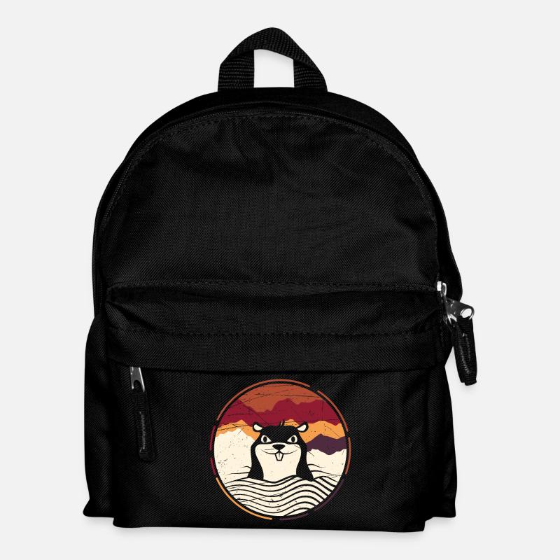Maulwurf - Kinder Rucksack - Schwarz