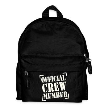 official crew member - Kids' Backpack - black - Front