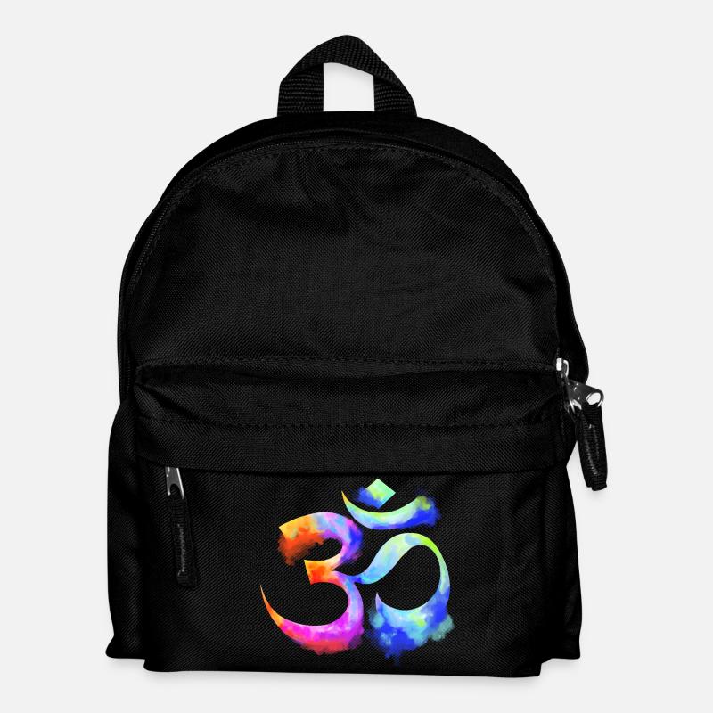 Om arcenciel Aquarell - Kinder Rucksack - Schwarz