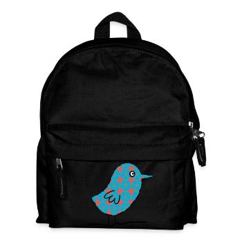 OISEAU. CHOUETTE. HIBOU. OISEAU. NUIT. NATURE - Sac à dos Enfant - noir - Devant