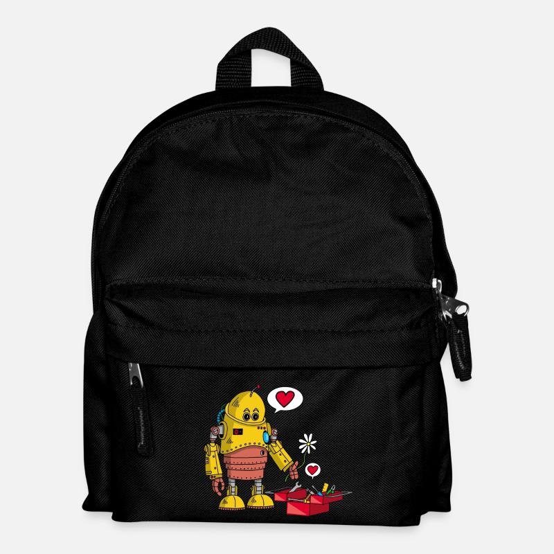 Robot amoureux - Sac à dos Enfant - noir