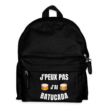 batucada, Brésil, tambour, percussion - Sac à dos Enfant - noir - Devant