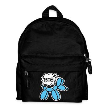 Balloon animal balloon twister balloon dog bone - Kids' Backpack - black - Front