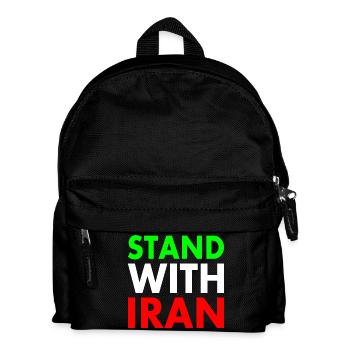 Stand with iran - Kinder Rucksack - Schwarz - Vorne