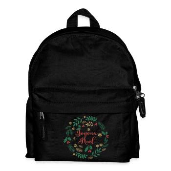 t-shirt joyeux noel frohe Weihnachten Merry Christmas - Kids' Backpack - black - Front