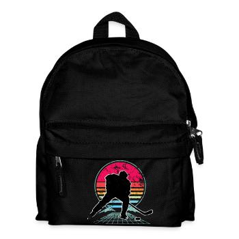 Eishockey - Kinder Rucksack - Schwarz - Vorne