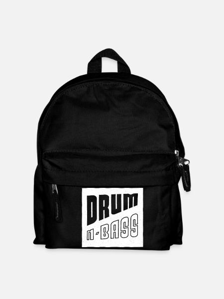 Drum And Bass musique électronique DNB, bass - Sac à dos Enfant - noir