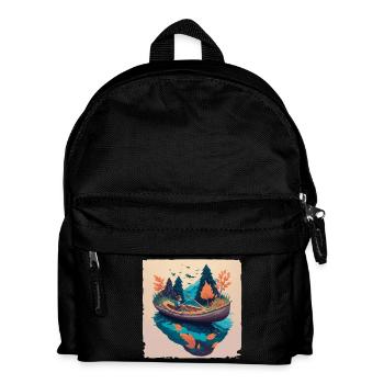 Pêcheur fantastique en automne - Sac à dos Enfant - noir - Devant