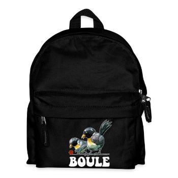 Boules de boules de boules pour pétanque - Sac à dos Enfant - noir - Devant