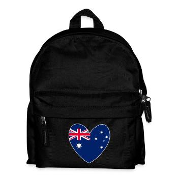 Australia heart - Kids' Backpack - black - Front