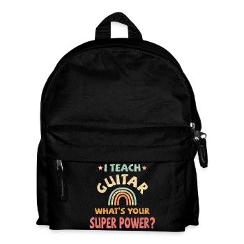 J’enseigne la guitare quel est ton super pouvoir? - Sac à dos Enfant - noir - Devant