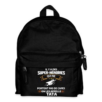 Super-Héroïne TATA Mode - Sac à dos Enfant - noir - Devant