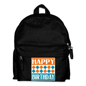 HAPPY BIRTHDAY. HAPPY BIRTHDAY. ANNIVERSARY. - Kids' Backpack - black - Front