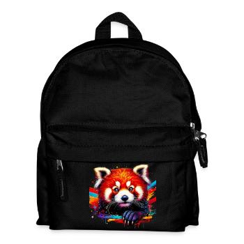 Kleiner Panda - Kinder Rucksack - Schwarz - Vorne