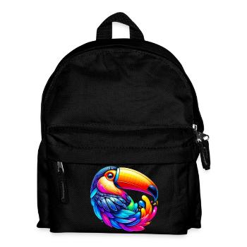 Tukan - Kinder Rucksack - Schwarz - Vorne