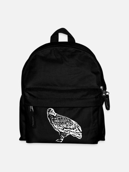 Peregrine falcon falcon bird predator falcon - Kids' Backpack - black
