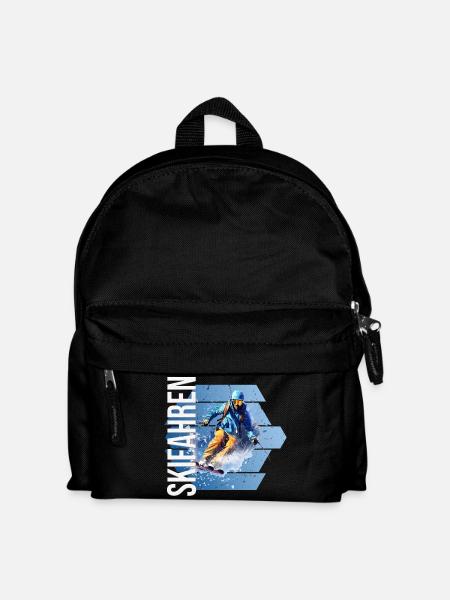 Skifahren - Kinder Rucksack - Schwarz