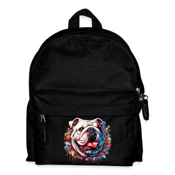 Bouledogue anglais Chien - Sac à dos Enfant - noir - Devant