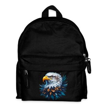 Adler - Kinder Rucksack - Schwarz - Vorne