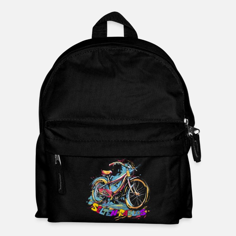 Selten Radlos Radfahrer - Kinder Rucksack - Schwarz