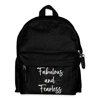LGBTQ Pride Month - Fabulous and Fearless - Kids' Backpack - black - Front