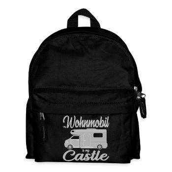 Kampmobil motorhome location for adventurers - Kids' Backpack - black - Front