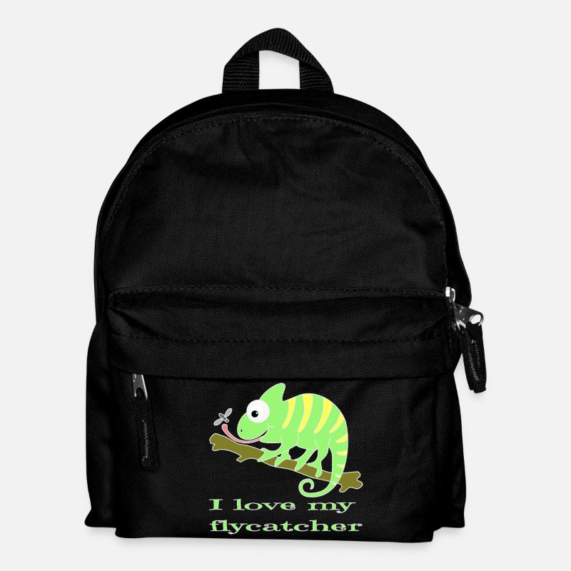 Chamaeleon tier - Kinder Rucksack - Schwarz