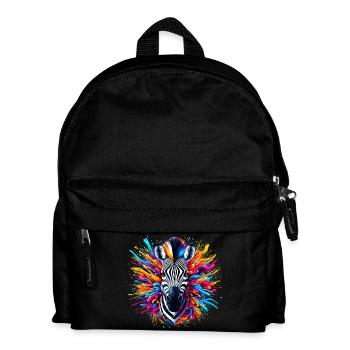 Zebra - Kinder Rucksack - Schwarz - Vorne