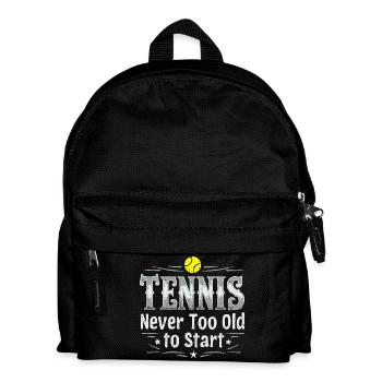 T-shirt de tennis jamais trop vieux pour commencer - Sac à dos Enfant - noir - Devant