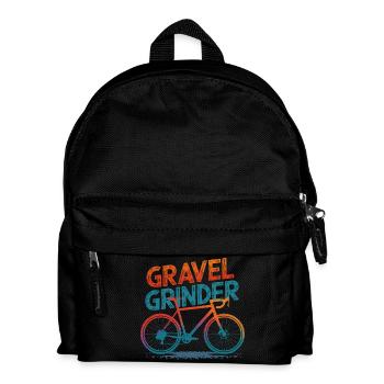 Gravier broyeur vélo illustration - Sac à dos Enfant - noir - Devant