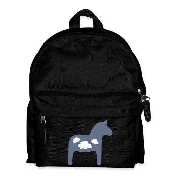 Dala Cheval Nuages Cheval De Noël Scandinave - Sac à dos Enfant - noir - Devant