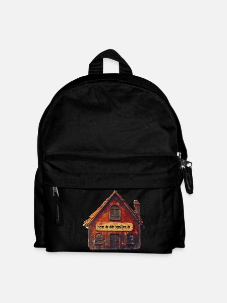 Home is where the family is - Kids' Backpack - black