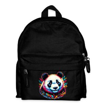 Panda - Kinder Rucksack - Schwarz - Vorne