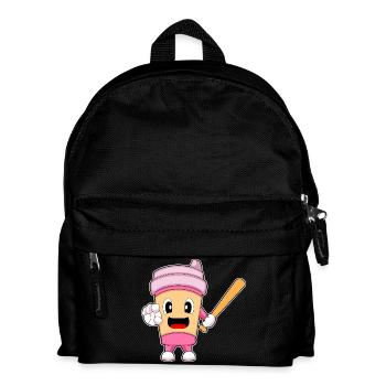 Café Baseball Batte de baseball - Sac à dos Enfant - noir - Devant