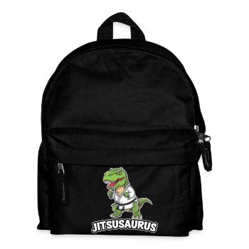 Jitsusaurus Dinosaur in Jiu-Jitsu Gear - Kids' Backpack - black - Front