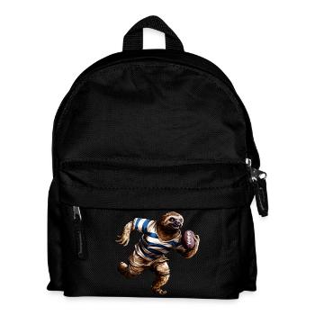 Sloths Rugby Player - Kids' Backpack - black - Front