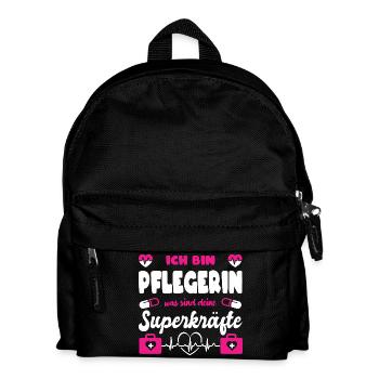 Pflegerin Geschenke Pflege Lustig Krankenpflegerin - Kinder Rucksack - Schwarz - Vorne