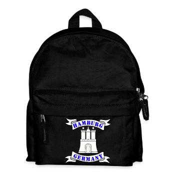 Hamburg Germany , Hammerburg - Kinder Rucksack - Schwarz - Vorne