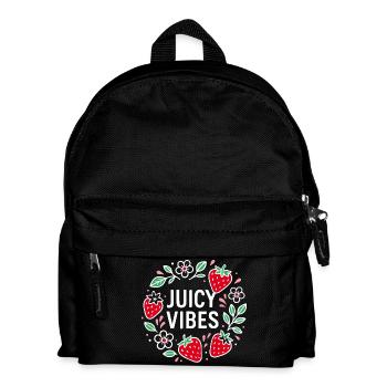 Juicy Vibes - Strawberry Summer Style - Kids' Backpack - black - Front